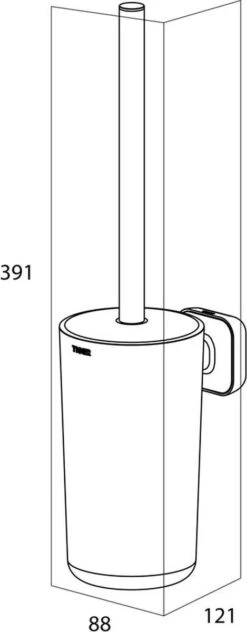 Tiger Carv - Toiletborstel Met Houder - Zwart -Merkloos Shop 469x1200