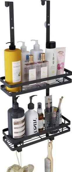 Souiri Doucherek - Stainless Doucherek - Zonder Boren - Doucherek Zwart - Doucherek Hangend - Badkamer Accessoires - RVS - 2 Laags 30 Souiri Doucherek - Stainless Doucherek - Zonder Boren - Doucherek Zwart - Doucherek Hangend - Badkamer Accessoires - RVS - 2 Laags -Merkloos Shop 503x1200 1