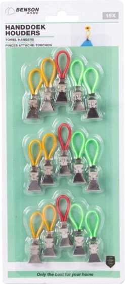 Merkloos Benson Handdoekhouders - Handdoekclips - 15 Stuks -Merkloos Shop 528x1200