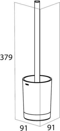 Tiger Tune - Toiletborstel Met Houder Vrijstaand - Messing Geborsteld / Zwart -Merkloos Shop 547x1200