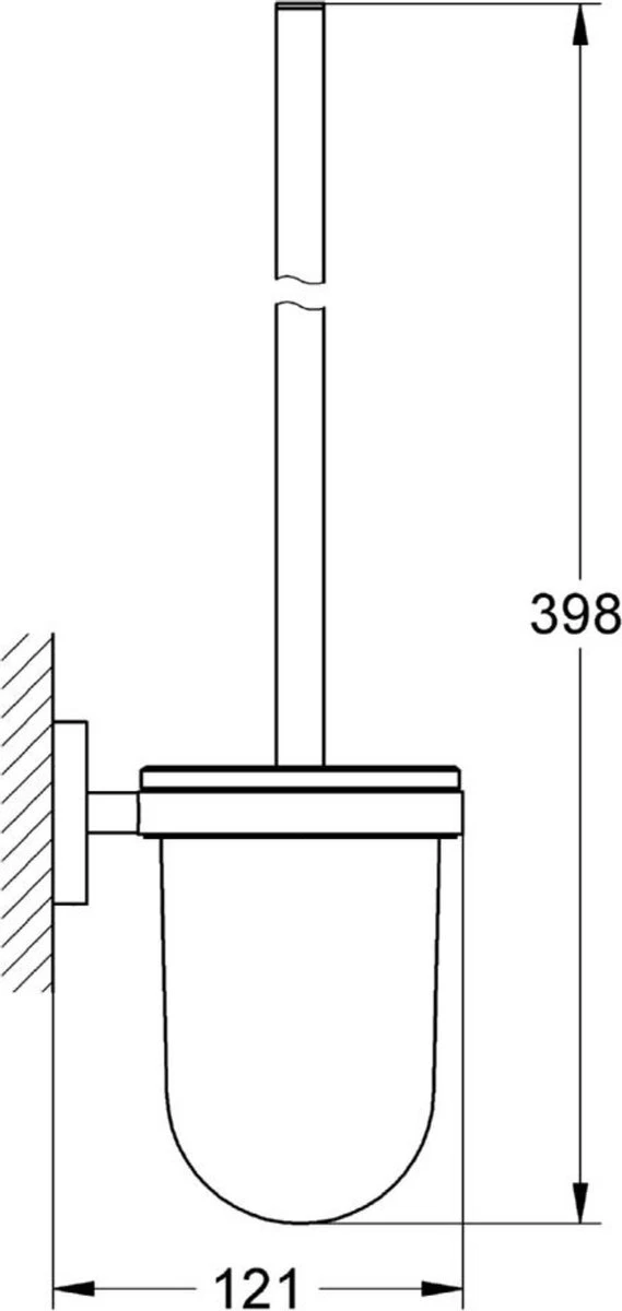 GROHE Essentials Toiletborstelset (wandmodel) - Chroom 12 GROHE Essentials Toiletborstelset (wandmodel) - Chroom - Afbeelding 10