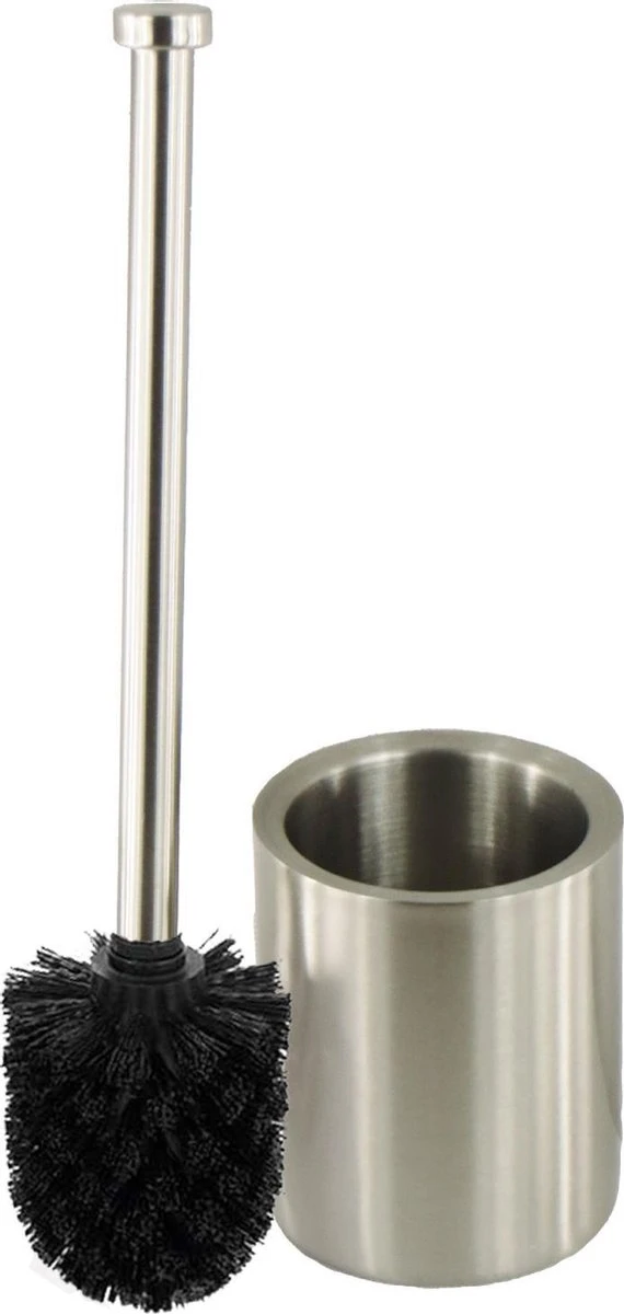 Toiletborstel Met Houder Vrijstaand - Toiletborstelhouder - RVS - Able & Borret 3 Toiletborstel Met Houder Vrijstaand - Toiletborstelhouder - RVS - Able & Borret