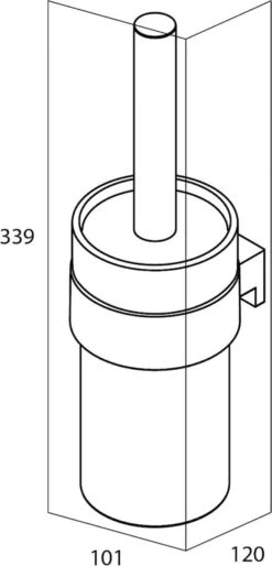 Tiger Bold - Toiletborstel Met Houder - Zwart -Merkloos Shop 577x1200