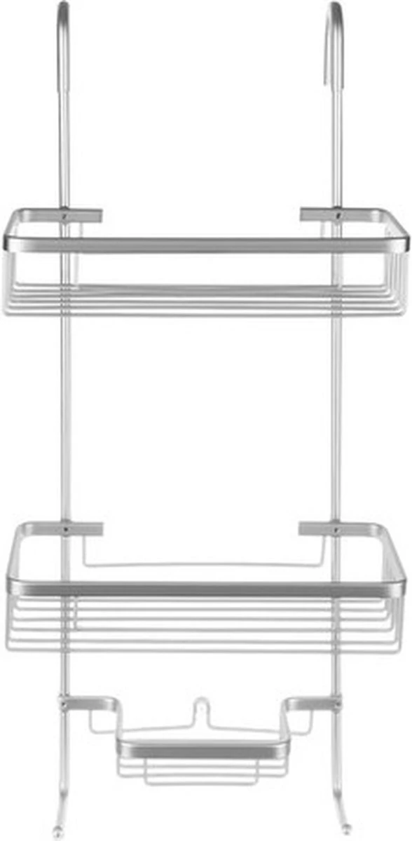 SIEPS Luxe Doucherek Zilver - Doucherek Zonder Boren - Doucherek Hangend - Doucherekje - Doucherekjes - Aluminium 7 SIEPS Luxe Doucherek Zilver - Doucherek Zonder Boren - Doucherek Hangend - Doucherekje - Doucherekjes - Aluminium - Afbeelding 5