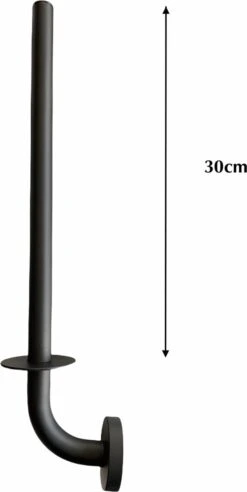 SODEAL Luxe Reserverolhouder Zwart - Reserverolhouder Hangend - Toiletrolhouder Zwart - Wc Rolhouder Zwart -Merkloos Shop 603x1200