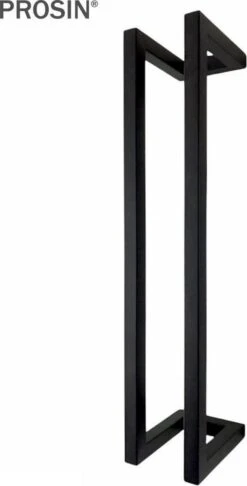 PROSIN® Luxe RVS Wc Rolhouder – Toiletrolhouder – Rollenhouder – Reserverolhouder Zwart – Handdoekrek - Handoekkenrek - Handdoekhouder - Opbergrek – Rek – Mat Zwart – Hangend – Zelfklevend - Modern -Merkloos Shop 610x1200