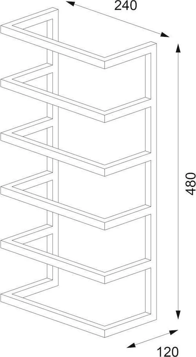 Sealskin Carré - Handdoekrek Groot - 12 X 24 X 48 Cm - Zwart 4 Sealskin Carré - Handdoekrek Groot - 12 X 24 X 48 Cm - Zwart - Afbeelding 2