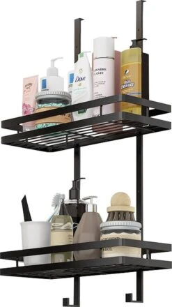 Souiri Doucherek - Stainless Doucherek - Zonder Boren - Doucherek Zwart - Doucherek Hangend - Badkamer Accessoires - RVS - 2 Laags 29 Souiri Doucherek - Stainless Doucherek - Zonder Boren - Doucherek Zwart - Doucherek Hangend - Badkamer Accessoires - RVS - 2 Laags -Merkloos Shop 674x1200 2