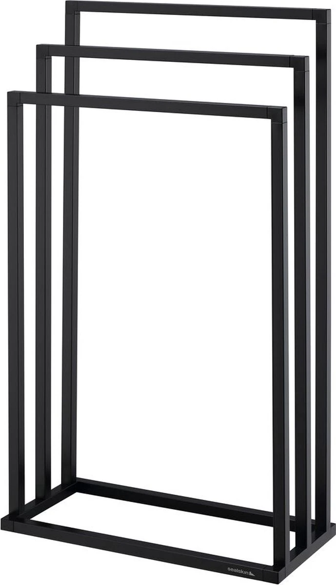 Sealskin Tube - Handdoekrek Vrijstaand - Zwart 3 Sealskin Tube - Handdoekrek Vrijstaand - Zwart