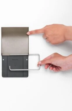 Brabantia ReNew WC Rolhouder - Met Klep - Platinum -Merkloos Shop 785x1200