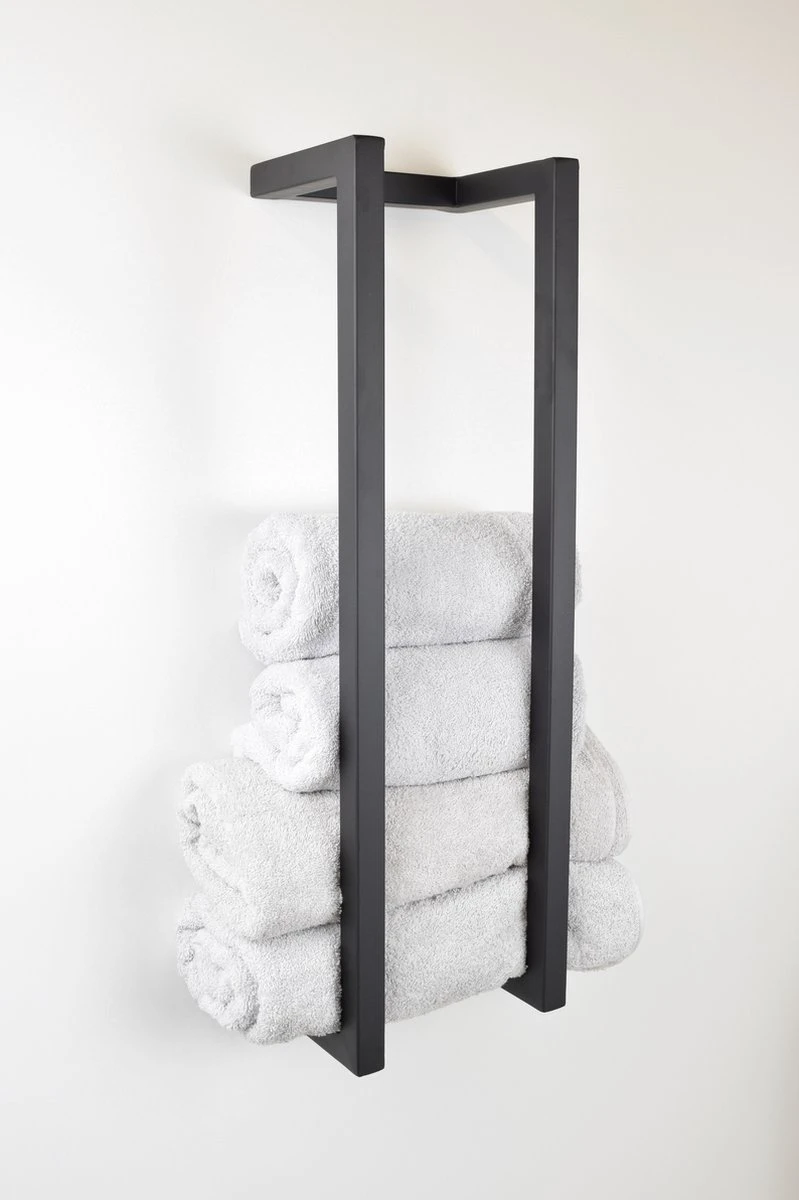 LOFT42 Wandhanddoekenrek Small - Zwart - Metaal - 67x20x15 8 LOFT42 Wandhanddoekenrek Small - Zwart - Metaal - 67x20x15 - Afbeelding 6