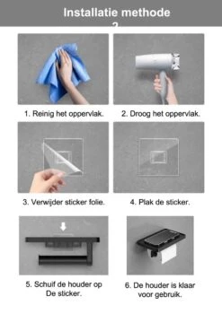 SaniRay Toiletrolhouder Met Telefoonhouder - Toiletrolhouder Met Planchet Voor Telefoon - Kunststof - WC Rolhouder Met Plankje Voor Telefoon. 12 SaniRay Toiletrolhouder Met Telefoonhouder - Toiletrolhouder Met Planchet Voor Telefoon - Kunststof - WC Rolhouder Met Plankje Voor Telefoon. -Merkloos Shop 846x1200