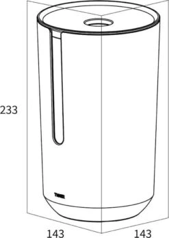 Tiger Tess - Reserverolhouder Met Deksel - Vrijstaand - Zwart / Antraciet -Merkloos Shop 855x1200 3