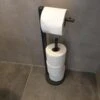 Luxe Toiletrolhouder - Toiletrolstandaard - Geschikt Voor 4 Wc Rollen - Metaal Zwart -Merkloos Shop 900x1200 10