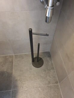 Luxe Toiletrolhouder - Toiletrolstandaard - Geschikt Voor 4 Wc Rollen - Metaal Zwart -Merkloos Shop 900x1200 12