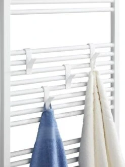 4x Handdoek Haak - Kleding Haak Voor Radiator - Radiatorhaakje - Handdoek Houder Hangend Aan Verwarming - Badkamer Haken Hangend - Ophanghaakjes - Wit -Merkloos Shop 902x1200