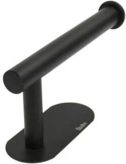 Flusive Toiletrolhouder Met 4 Handdoekhaakjes - Wc Rolhouder - Zelfklevend Zonder Boren - RVS - Zwart -Merkloos Shop 923x1200