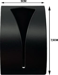 Handdoekhaak Set - RVS Zelfklevende Handdoekhaakjes - Handdoekhouder Badkamer - 2 Stuks - Zwart -Merkloos Shop 932x1200