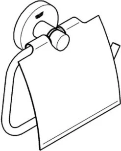 GROHE Essentials Toiletrolhouder - Met Deksel - Chroom - 40367001 -Merkloos Shop 963x1200