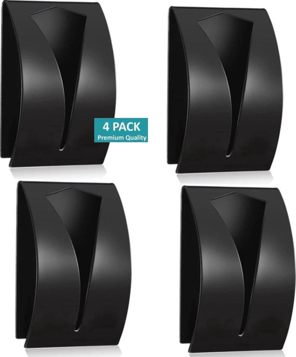 BOTC Handdoekhouder RVS - Handdoekhaakjes 4 Stuks - Handdoek Klem - Handdoek Haak - Zwart 3 BOTC Handdoekhouder RVS - Handdoekhaakjes 4 Stuks - Handdoek Klem - Handdoek Haak - Zwart